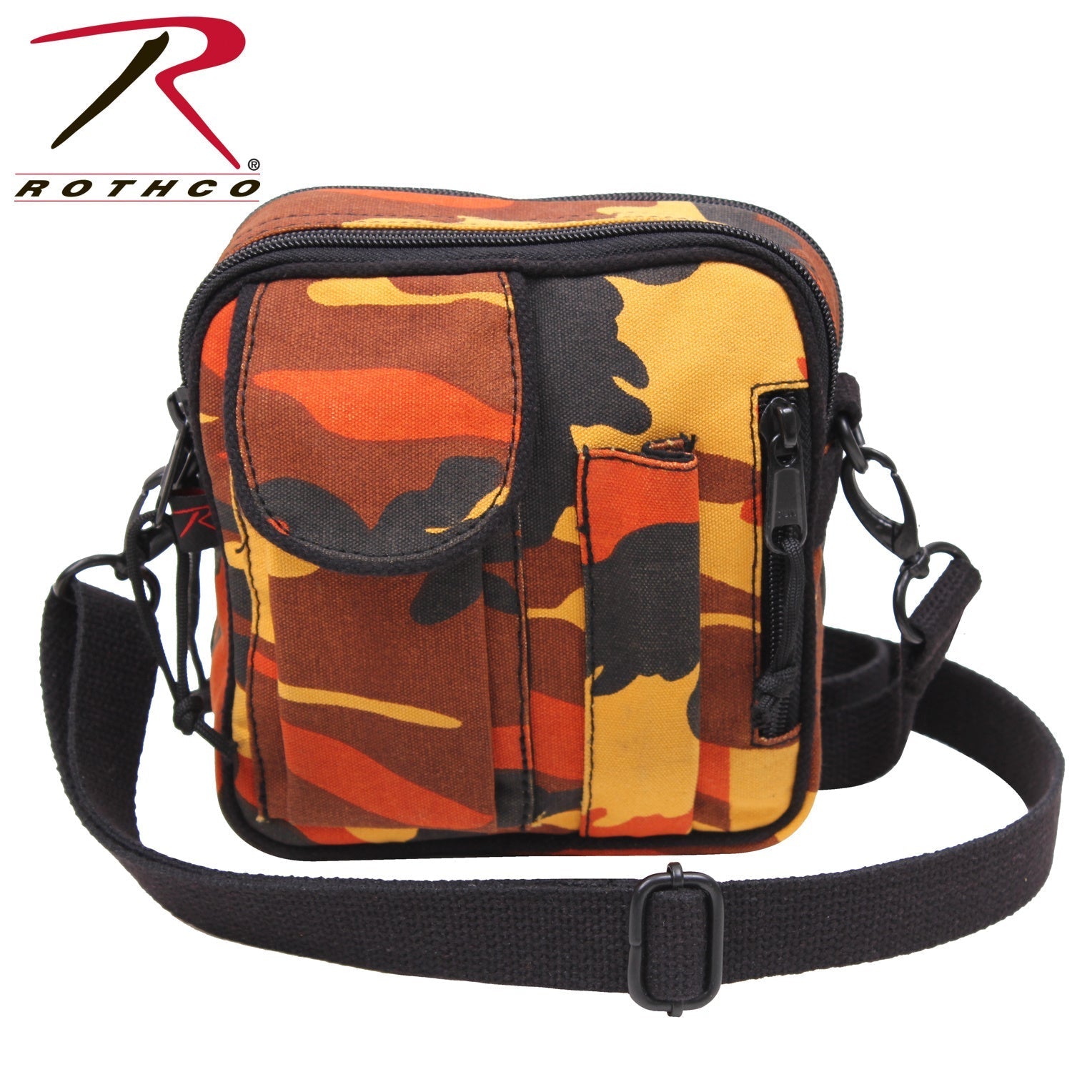 SAC À BANDOULIÈRE D’EXCURSION ORGANISATEUR - CAMO ORANGE - SACS ET RANGEMENT - SACS BANDOUILÈRE