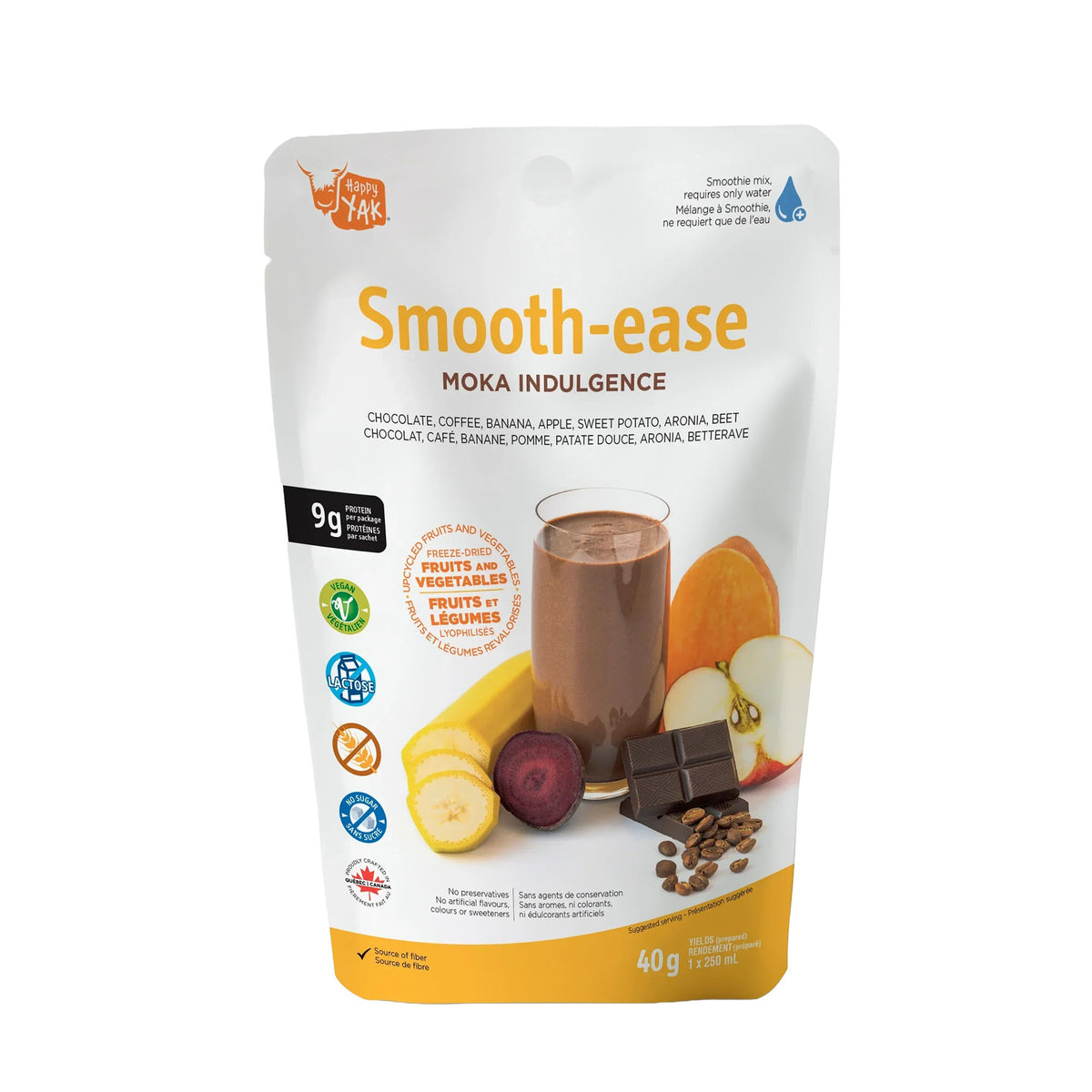 SMOOTIE SMOOTH-EASE MOKA INDULGENCE HAPPY YAK - PLEIN AIR CAMPING ET SURVIE - NOURRITURE
