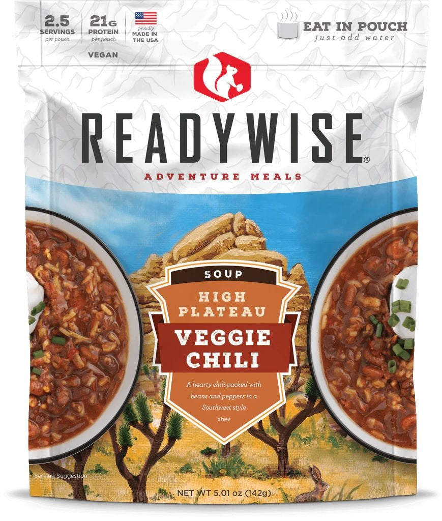 SOUPE CHILI DE LÉGUMES READYWISE - PLEIN AIR CAMPING ET SURVIE - NOURRITURE