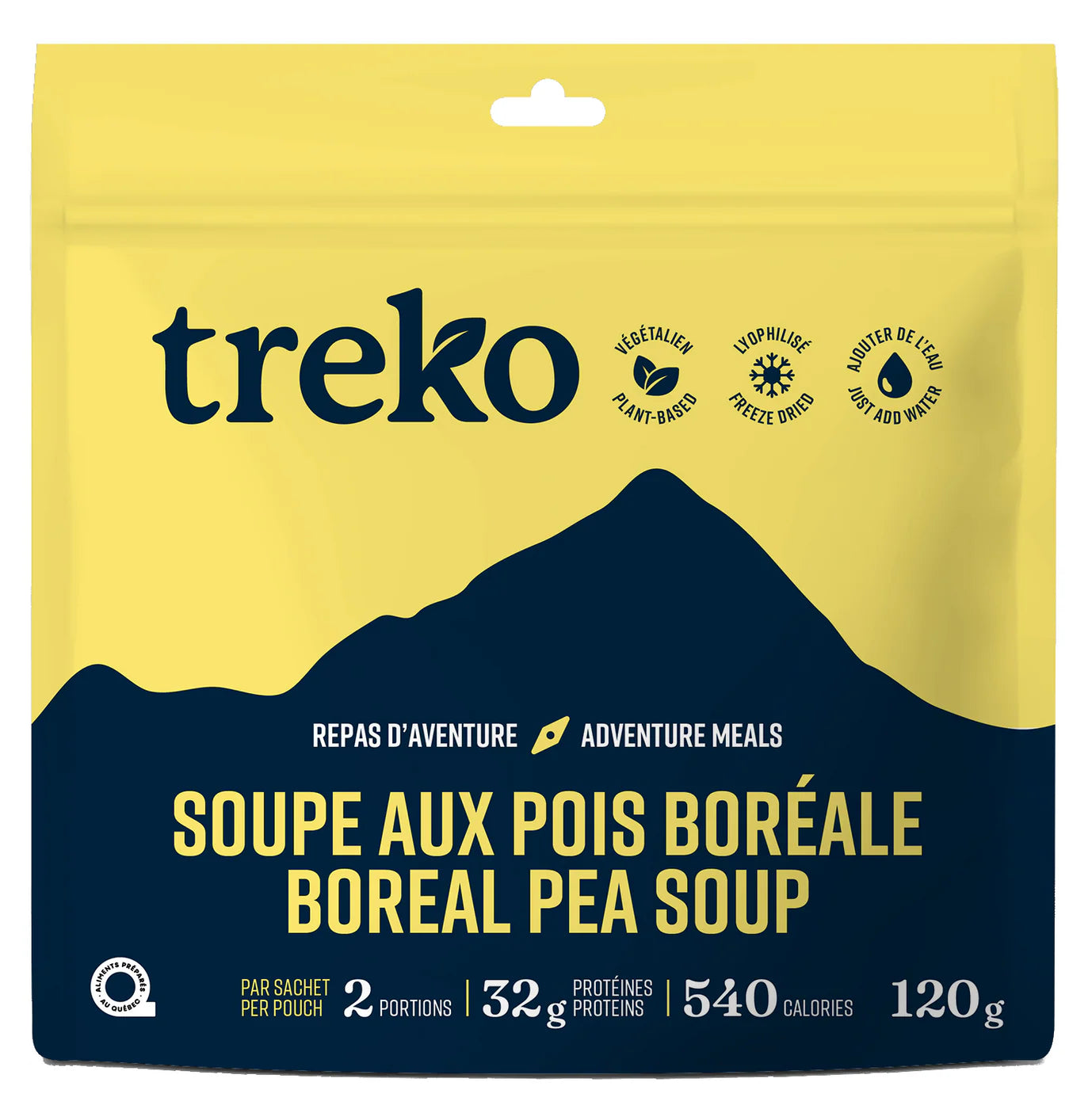 SOUPE AUX POIS BORÉALE TREKO - 2 PORTIONS PAR SACHET