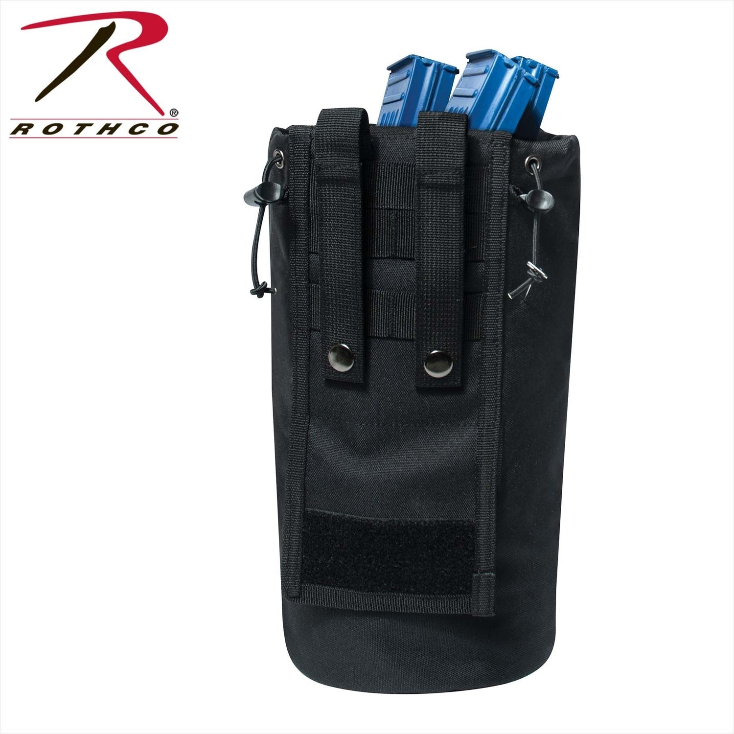 TRÈS GRANDE POCHETTE RONDE UTILITAIRE M.O.L.L.E. - NOIR - ÉQUIPEMENT TACTIQUE - POCHETTES MOLLE