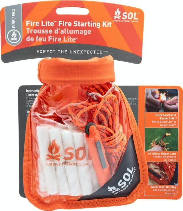 TROUSSE D’ALLUMAGE DE FEU FIRE LITE - SURVIVE OUTDOORS LONGER - PLEIN AIR CAMPING ET SURVIE - ALLUME-FEU
