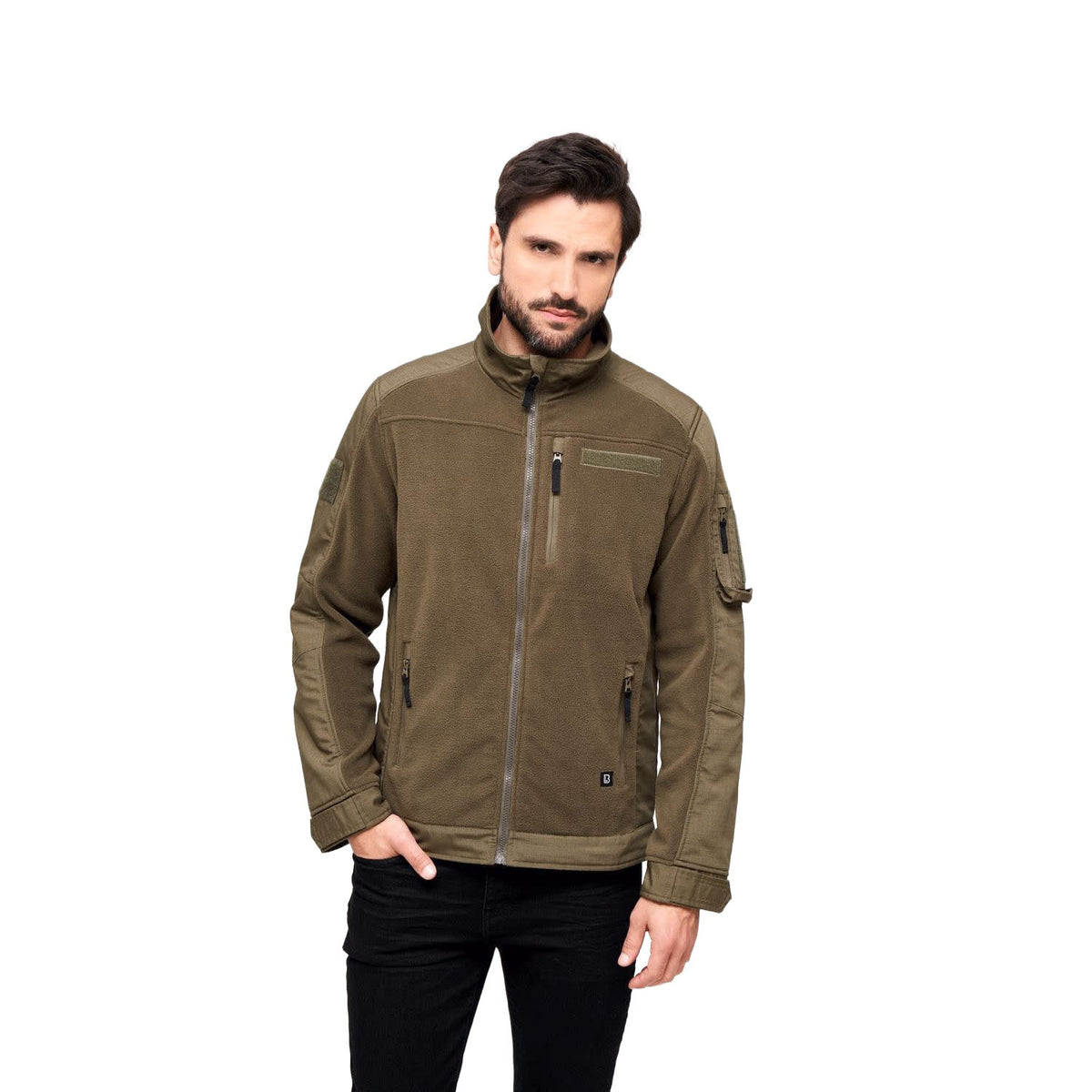 VESTE EN POLAR ET TISSU RIPSTOP BRANDIT - VÊTEMENTS - MANTEAUX ET VESTES