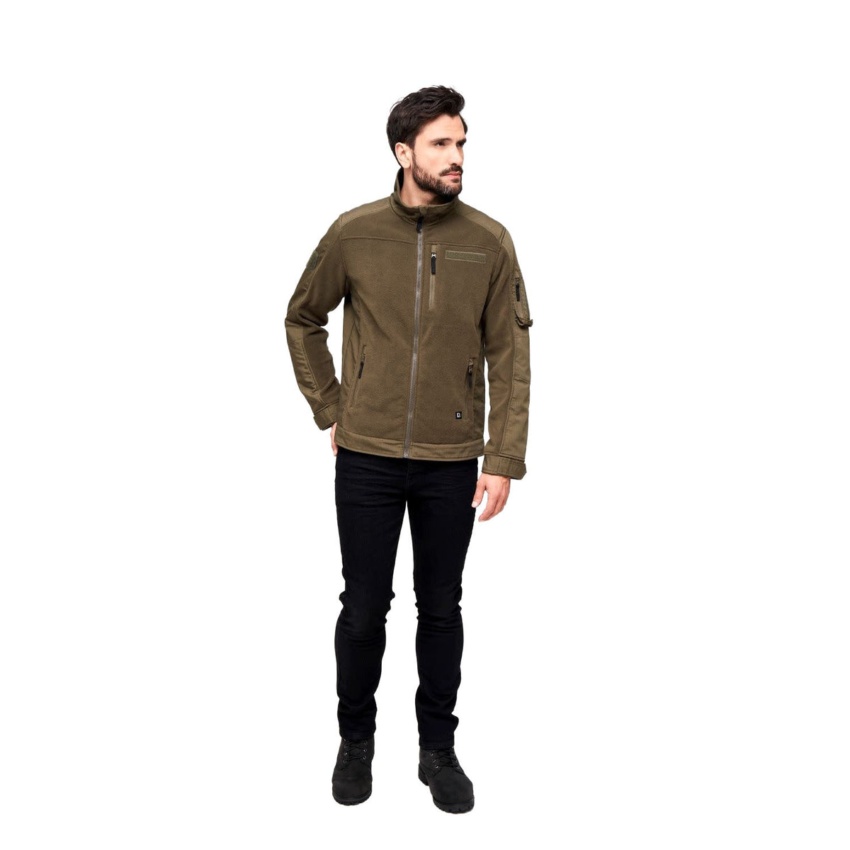 VESTE EN POLAR ET TISSU RIPSTOP BRANDIT - VÊTEMENTS - MANTEAUX ET VESTES