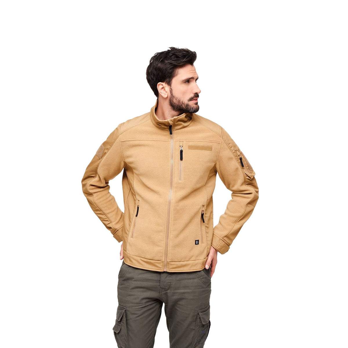 VESTE EN POLAR ET TISSU RIPSTOP BRANDIT - VÊTEMENTS - MANTEAUX ET VESTES