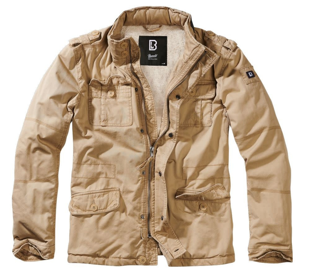 VESTE MILITAIRE BRITANNIA HIVER BRANDIT - BEIGE / SMALL - VÊTEMENTS - MANTEAUX ET VESTES