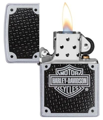 ZIPPO HARLEY-DAVIDSON FIBRE DE CARBON - PLEIN AIR CAMPING ET SURVIE - BRIQUETS