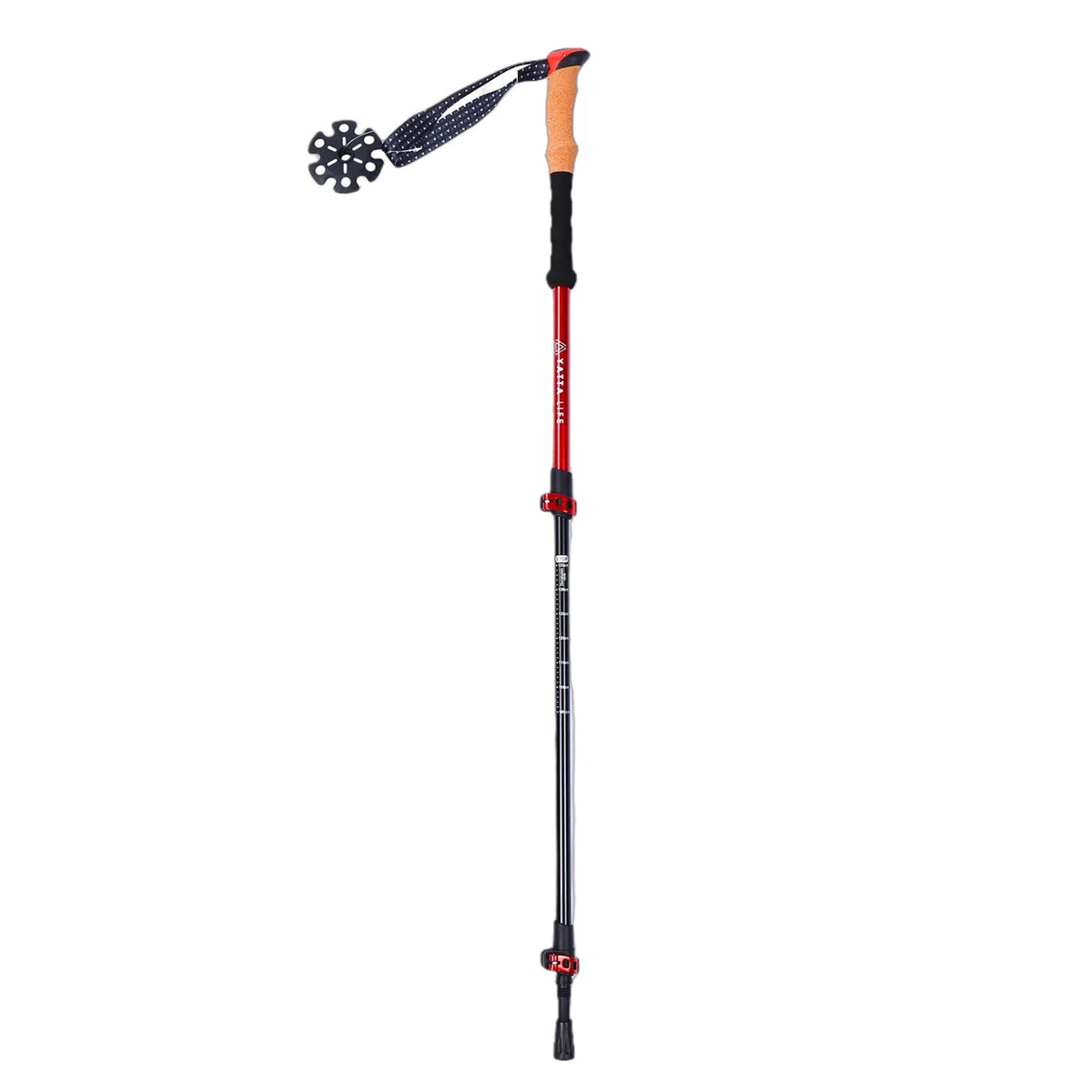 BÂTONS DE TREKKING ADVENTURE PRO ROUGE POIGNÉE LIÈGE