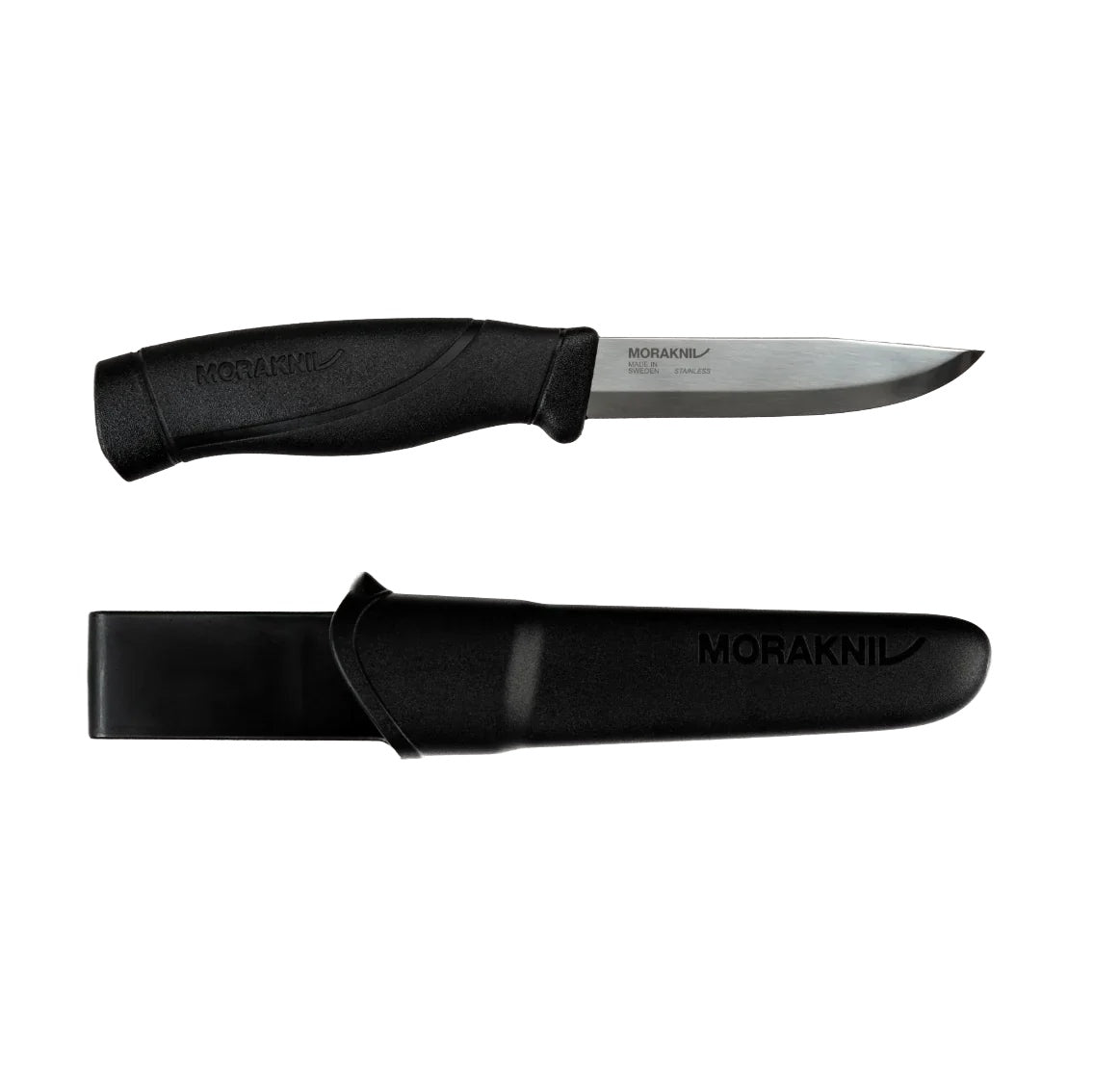 COUTEAU UTILITAIRE ROBUSTE MORAKNIV COMPANION NOIR - COUTEAUX ET OUTILS - COUTEAUX À LAME FIXE
