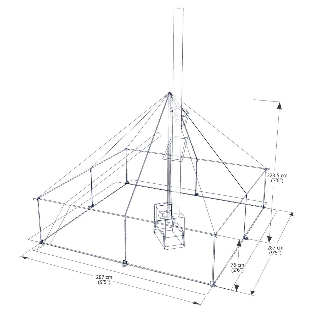 TENTE POUR TEMPS FROID ESKER CLASSIC 10X10