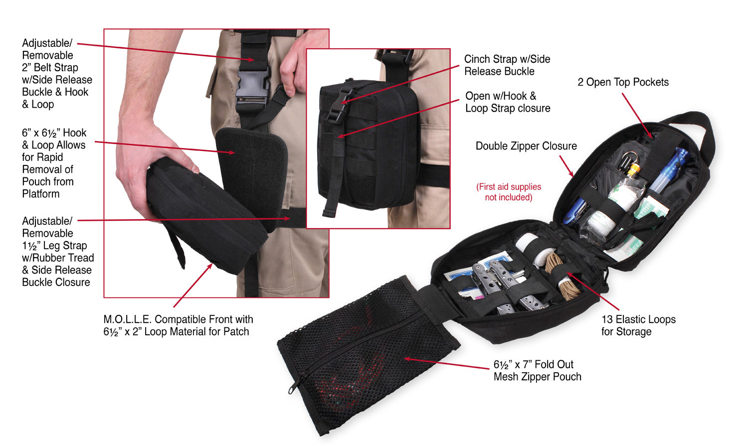 POCHETTE MÉDICALE DE JAMBE ROTHCO