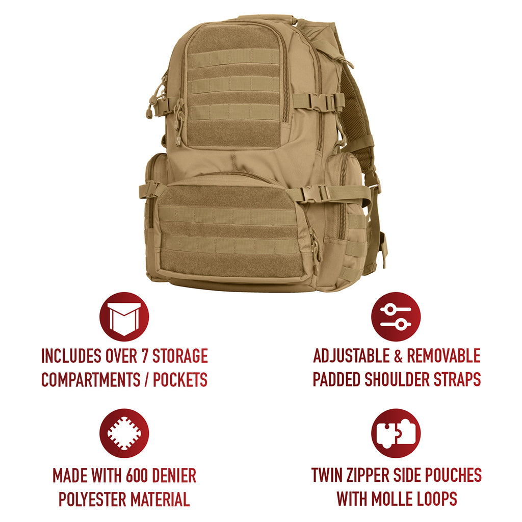 SAC À DOS TACTIQUE MULTI-COMPARTIMENTS  ET MOLLE