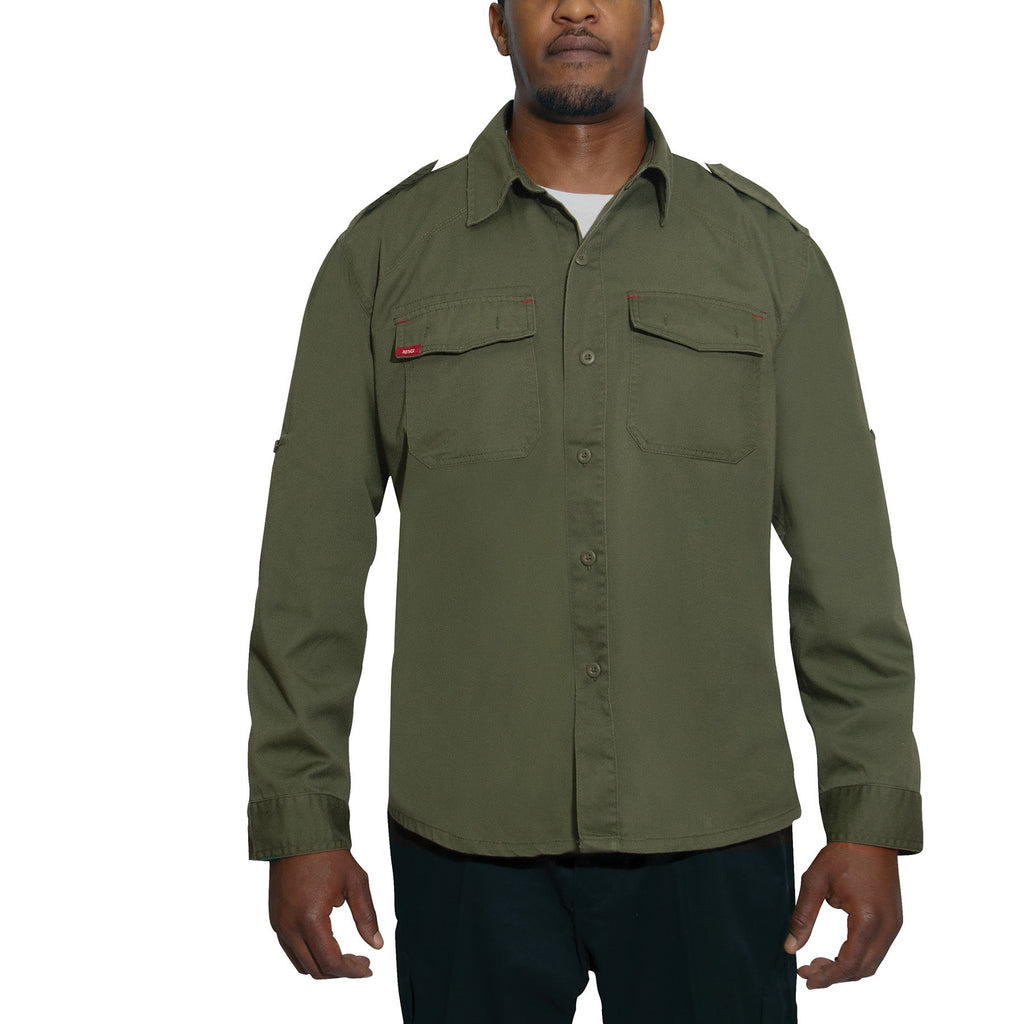 CHEMISE MILITAIRE AMÉRICAINE DE STYLE CLASSIQUE