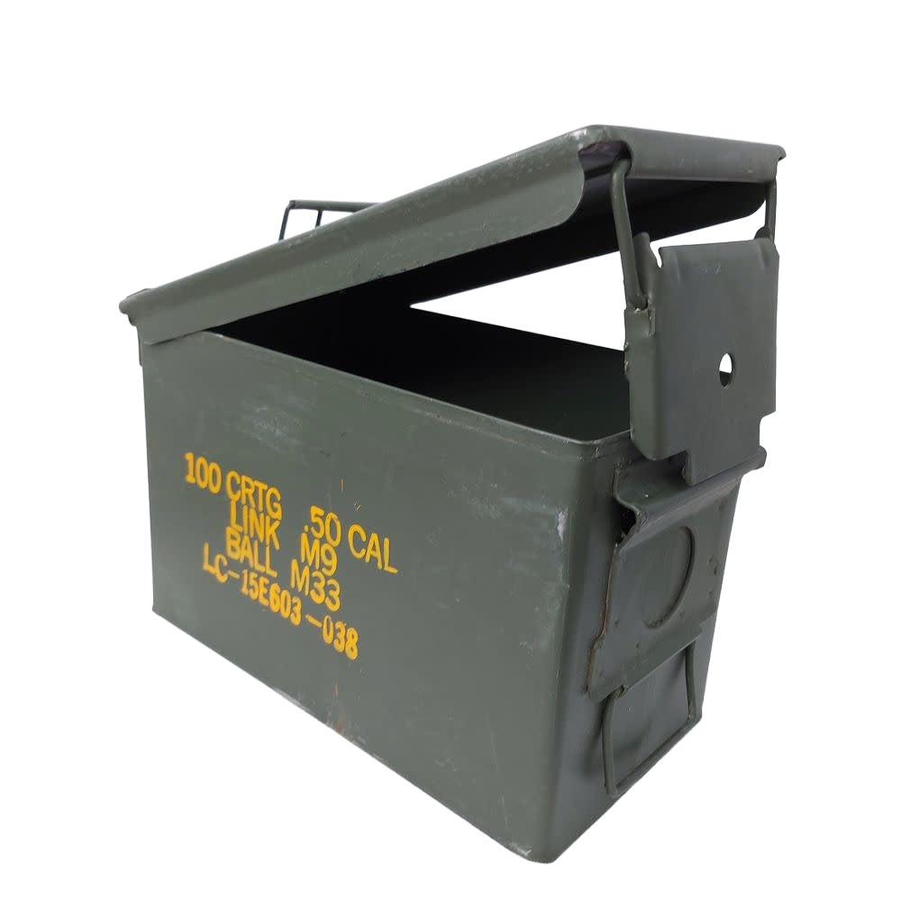 BOÎTE DE MUNITIONS EN MÉTAL CALIBRE.50 (VIDE) - SACS ET RANGEMENT - CAISSES ET BOÎTES DE MUNITIONS