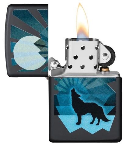 ZIPPO LOUP ET PLEINE LUNE
