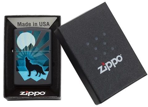 ZIPPO LOUP ET PLEINE LUNE