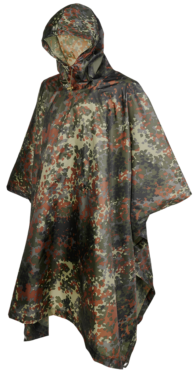 PONCHO CAMO FLECKTARN EN RIPSTOP BRANDIT