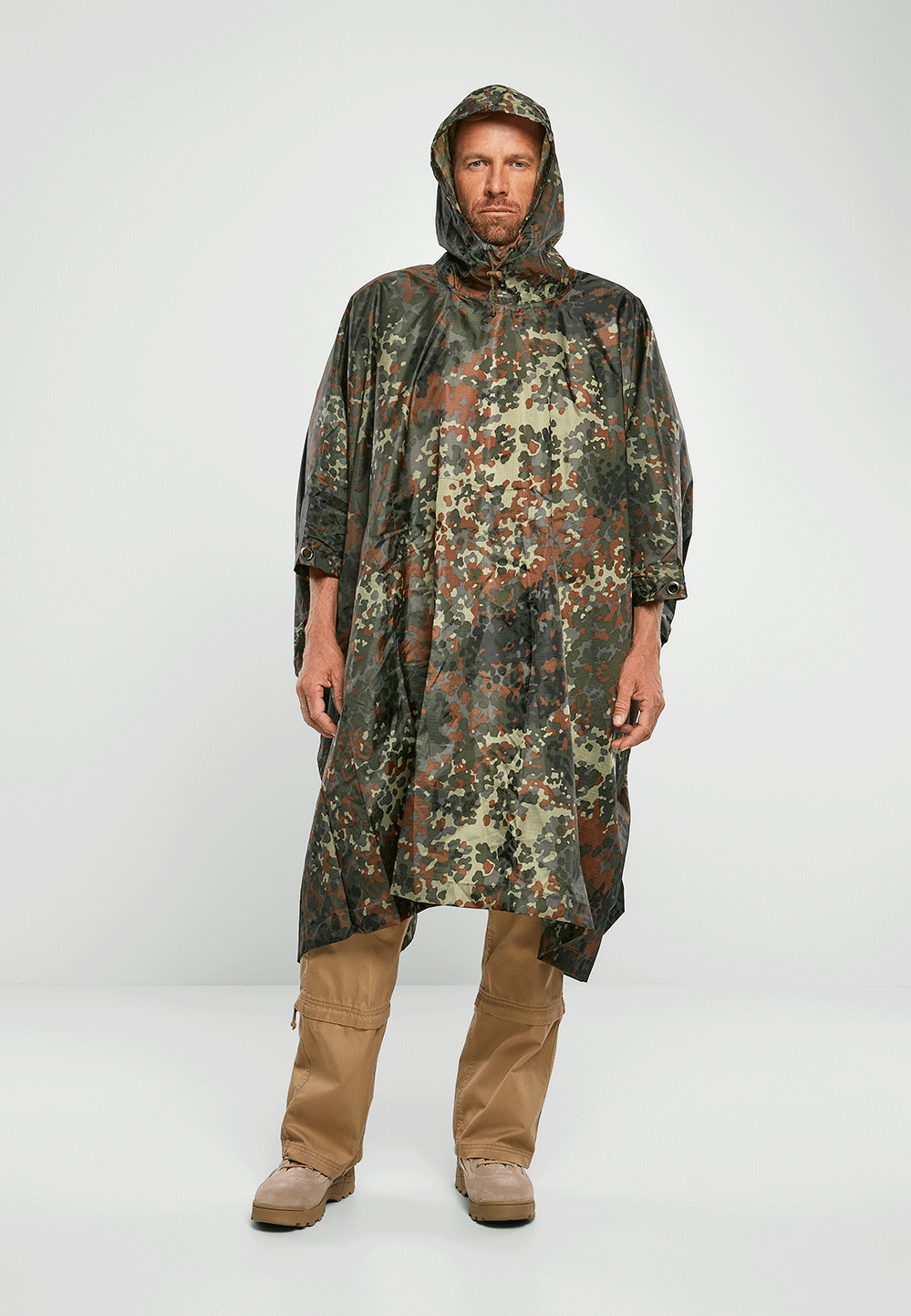 PONCHO CAMO FLECKTARN EN RIPSTOP BRANDIT