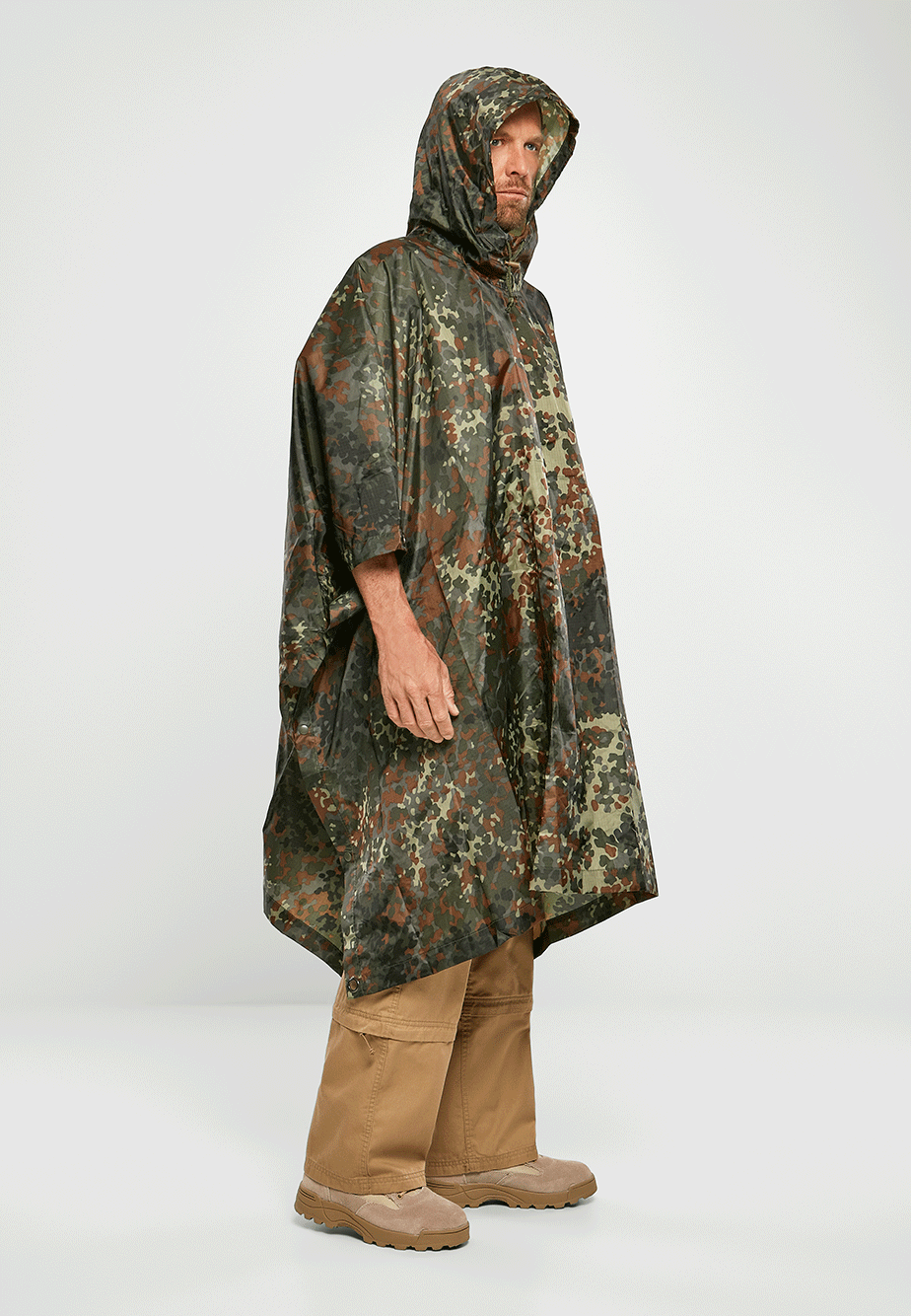 PONCHO CAMO FLECKTARN EN RIPSTOP BRANDIT