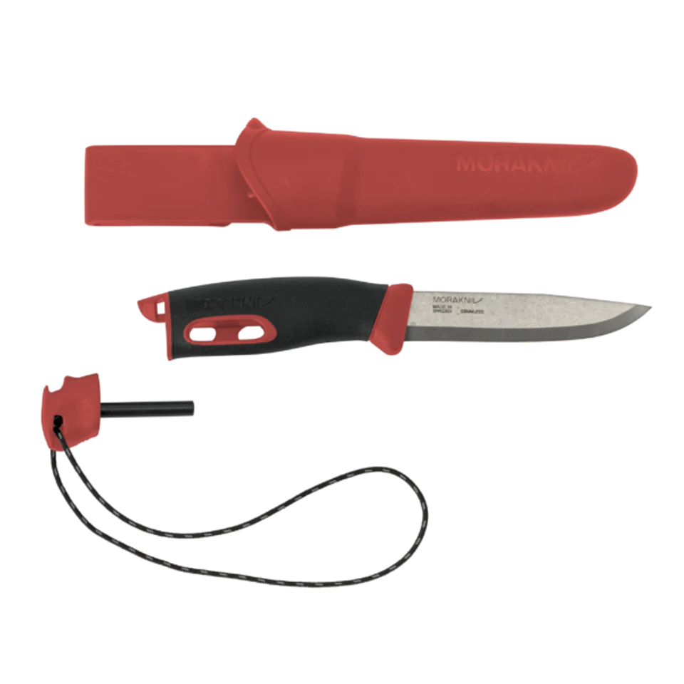 COUTEAU UTILITAIRE MORAKNIV COMPANION VERT AVEC ALLUME-FEU