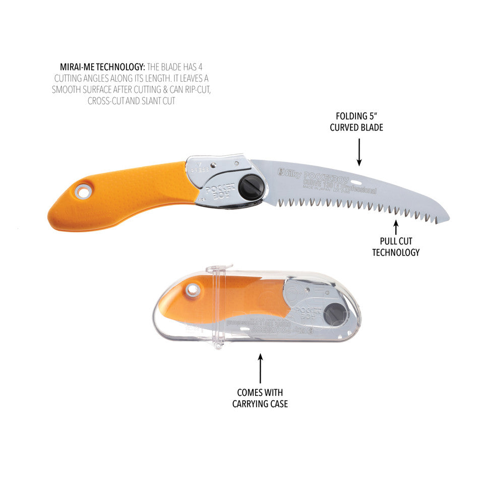 SCIE PLIANTE POCKET BOY COURBÉE SILKY SAWS