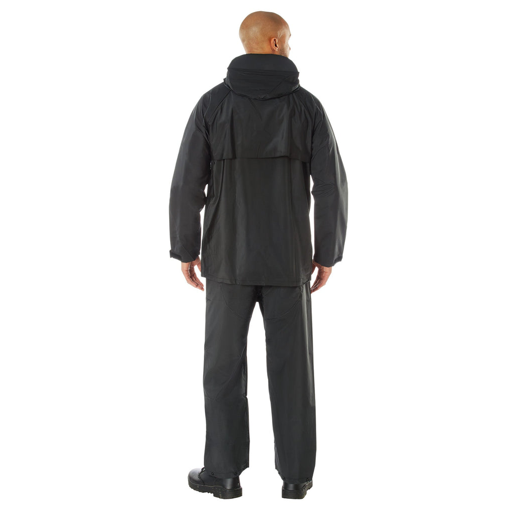 ENSEMBLE IMPERMÉABLE NOIR EN PVC MICROLITE