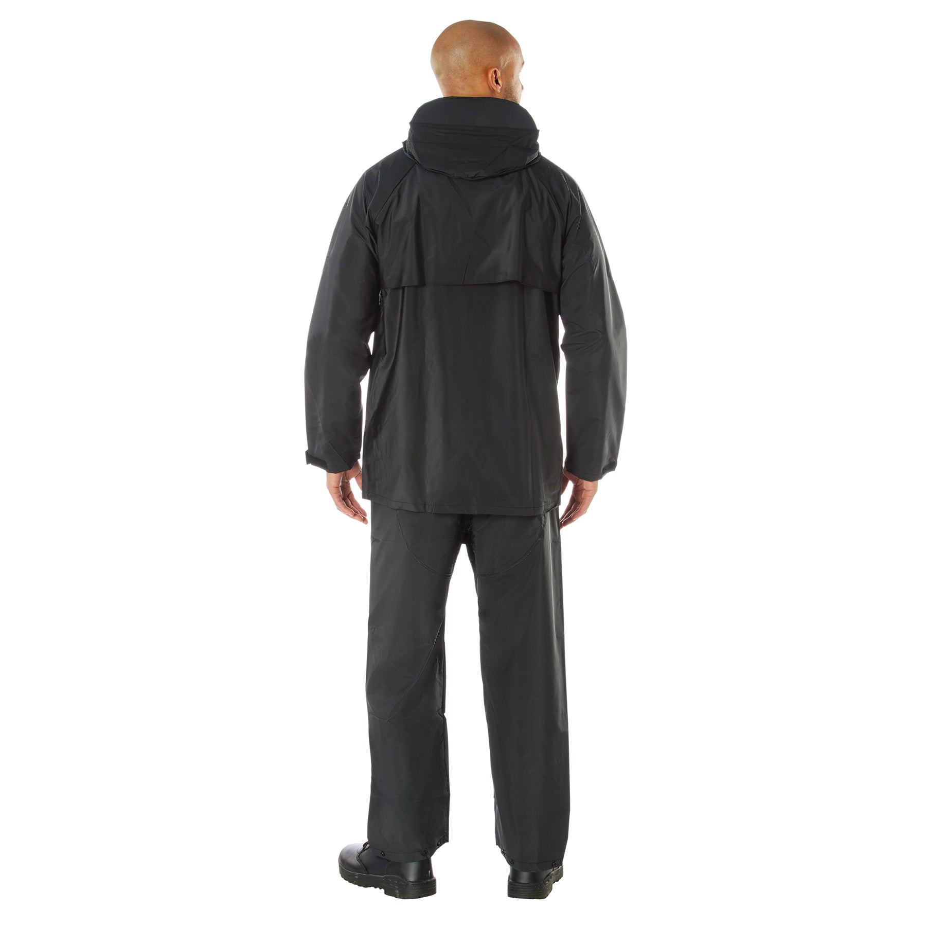 ENSEMBLE IMPERMÉABLE NOIR EN PVC MICROLITE