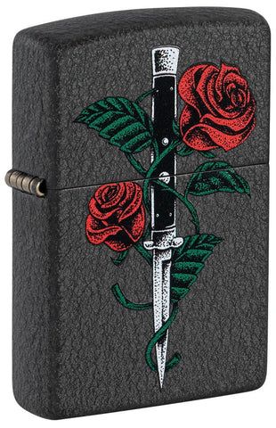 ZIPPO ROSE ET COUTEAU