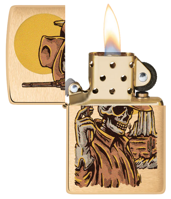 ZIPPO WESTERN ET SQUELETTE