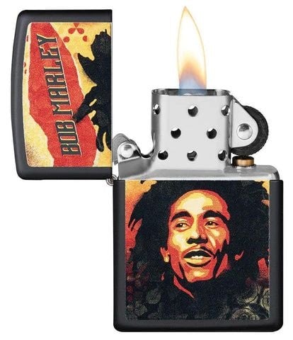 ZIPPO BOB MARLEY NOIR MÂT