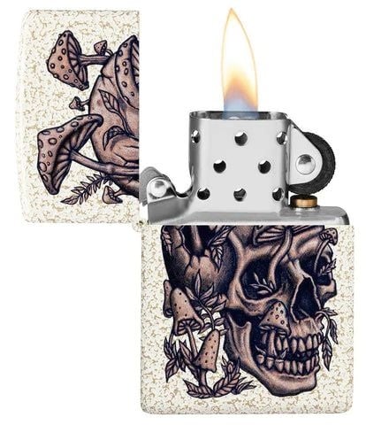 ZIPPO CRÂNE ET CHAMPIGNONS