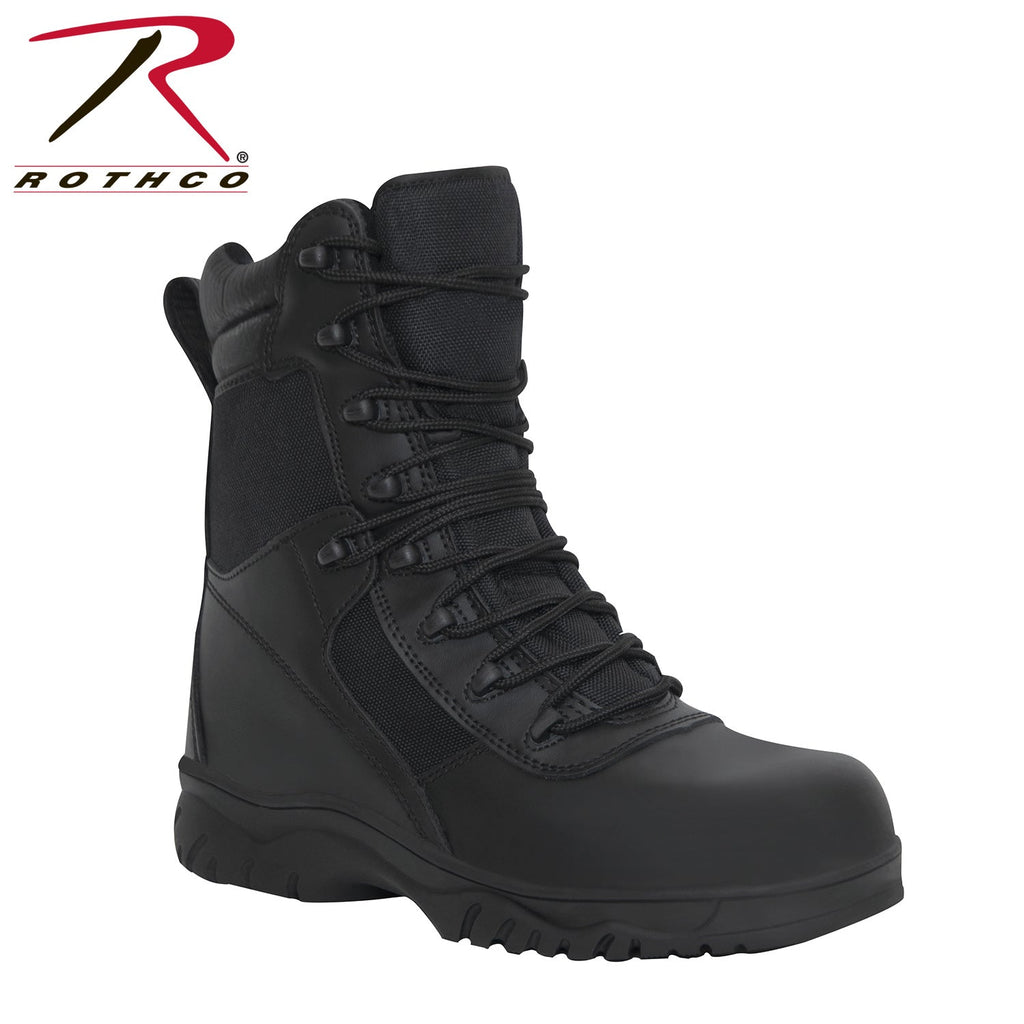 BOTTES TACTIQUES 8" FERMETURE ÉCLAIRE LATÉRALE