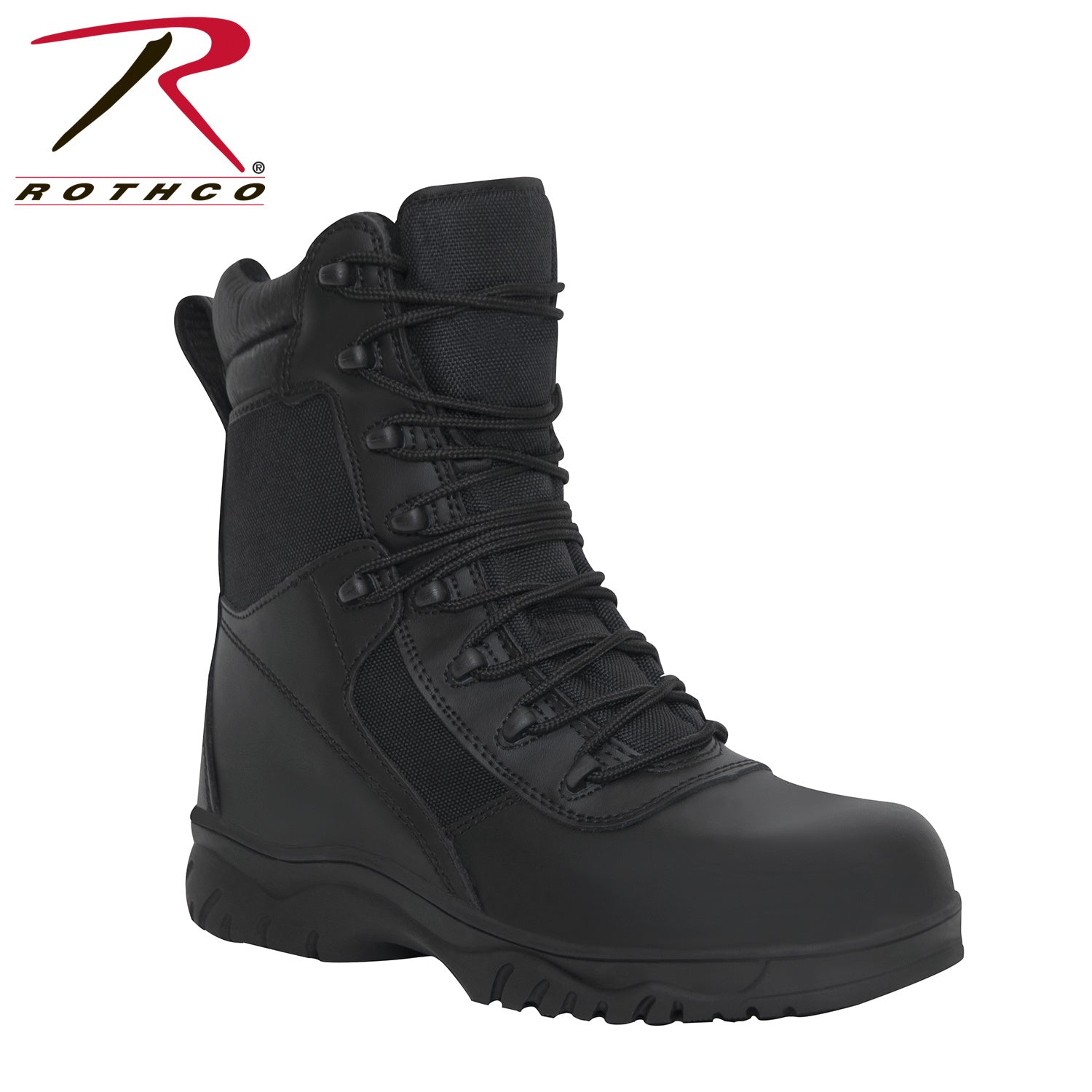 BOTTES TACTIQUES 8" FERMETURE ÉCLAIRE LATÉRALE