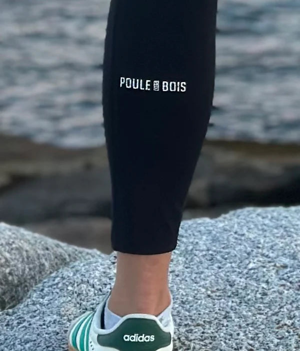 LEGGING POUR FEMME NOIR POULE DES BOIS