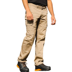 PANTALONS DE TRAVAIL CARGO EXTENSIBLES MODÈLE 011EX - BEIGE-KAKI / 28 / 32 - VÊTEMENTS - PANTALONS DE TRAVAIL