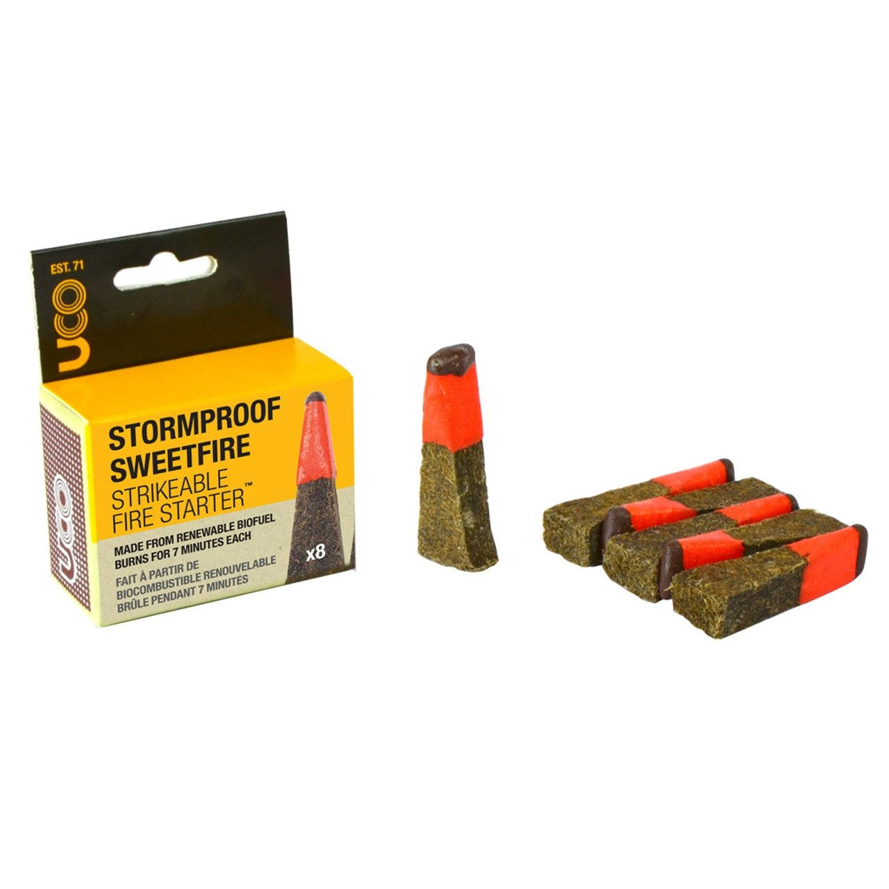 8 ALLUMES-FEU PAR FRICTION SWEETFIRE DE UCO - PLEIN AIR CAMPING ET SURVIE - ALLUME-FEU