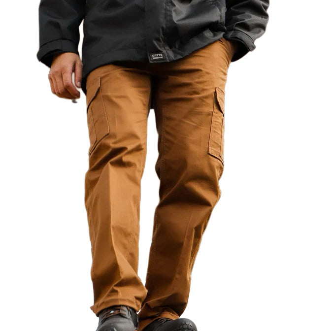 PANTALONS DE TRAVAIL CARGO EXTENSIBLES MODÈLE 011EX - TAN / 28 / 32 - VÊTEMENTS - PANTALONS DE TRAVAIL