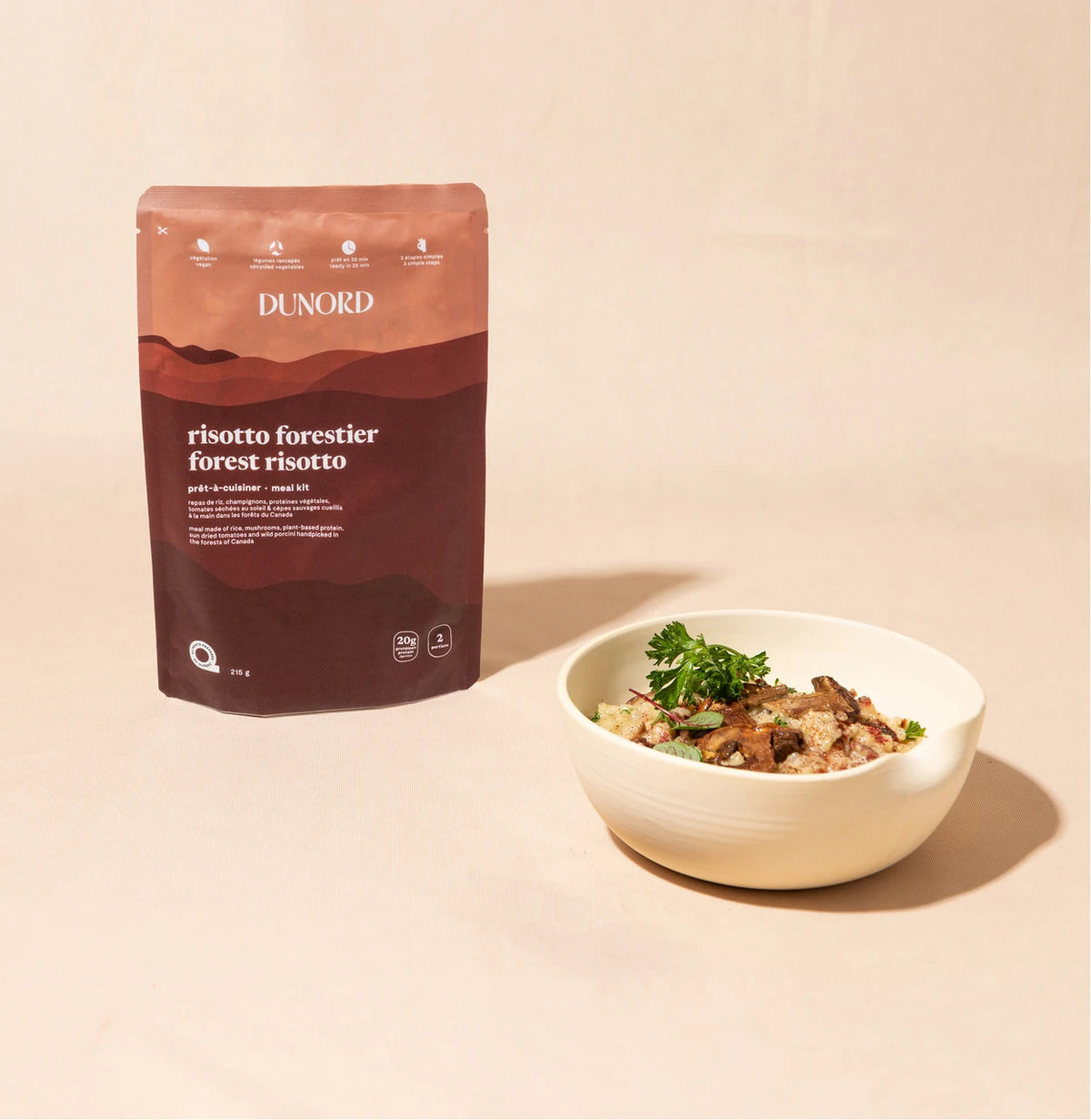 RISOTTO FORESTIER AVEC PLEUROTES 2 PORTIONS DUNORD