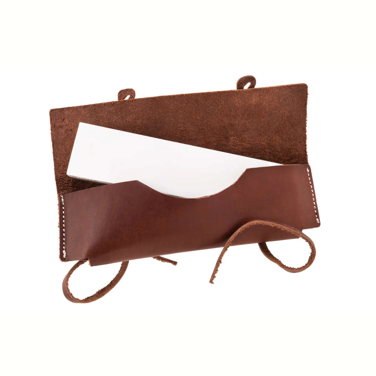 LARGE SHARPENING STONE WITH 360/1000 GRIT WITH LEATHER CASE