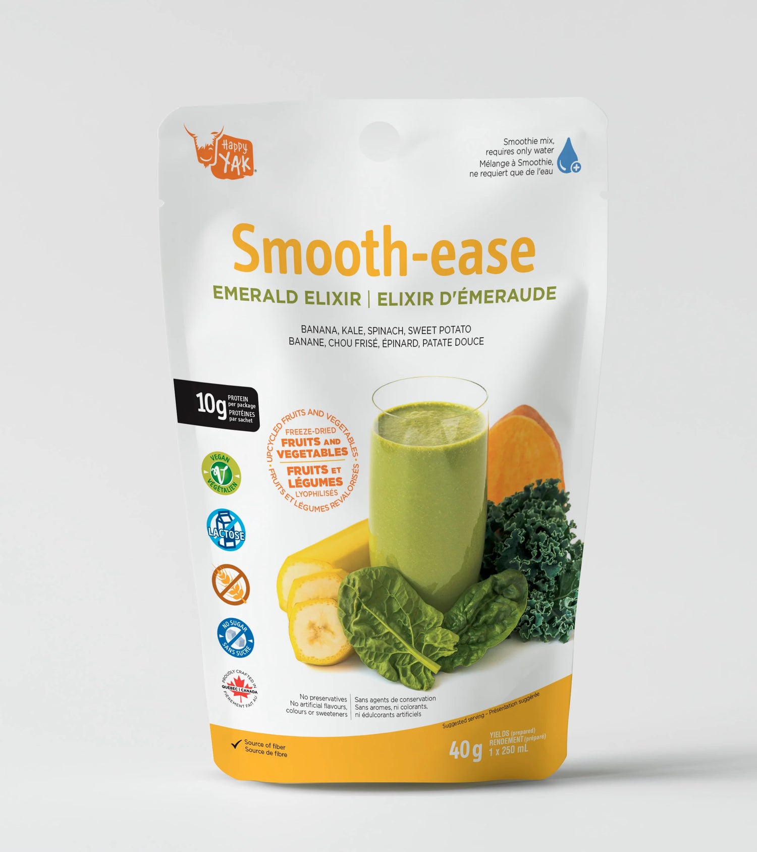 SMOOTIE SMOOTH-EASE EMERALD ELIXIR HAPPY YAK