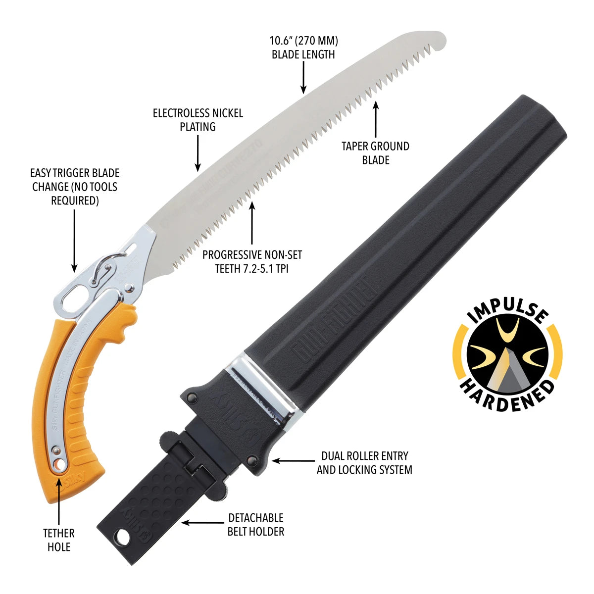 SILKY SAWS GUNFIGHTER CURVE PROFESSIONAL FOLDING SAW 330MM