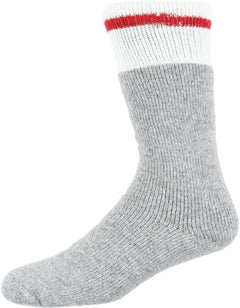 BAS DE DE PLEIN AIR BORÉAL LAINE ET NYLON - GRIS ET ROUGE / MÉDIUM - VÊTEMENTS - BAS