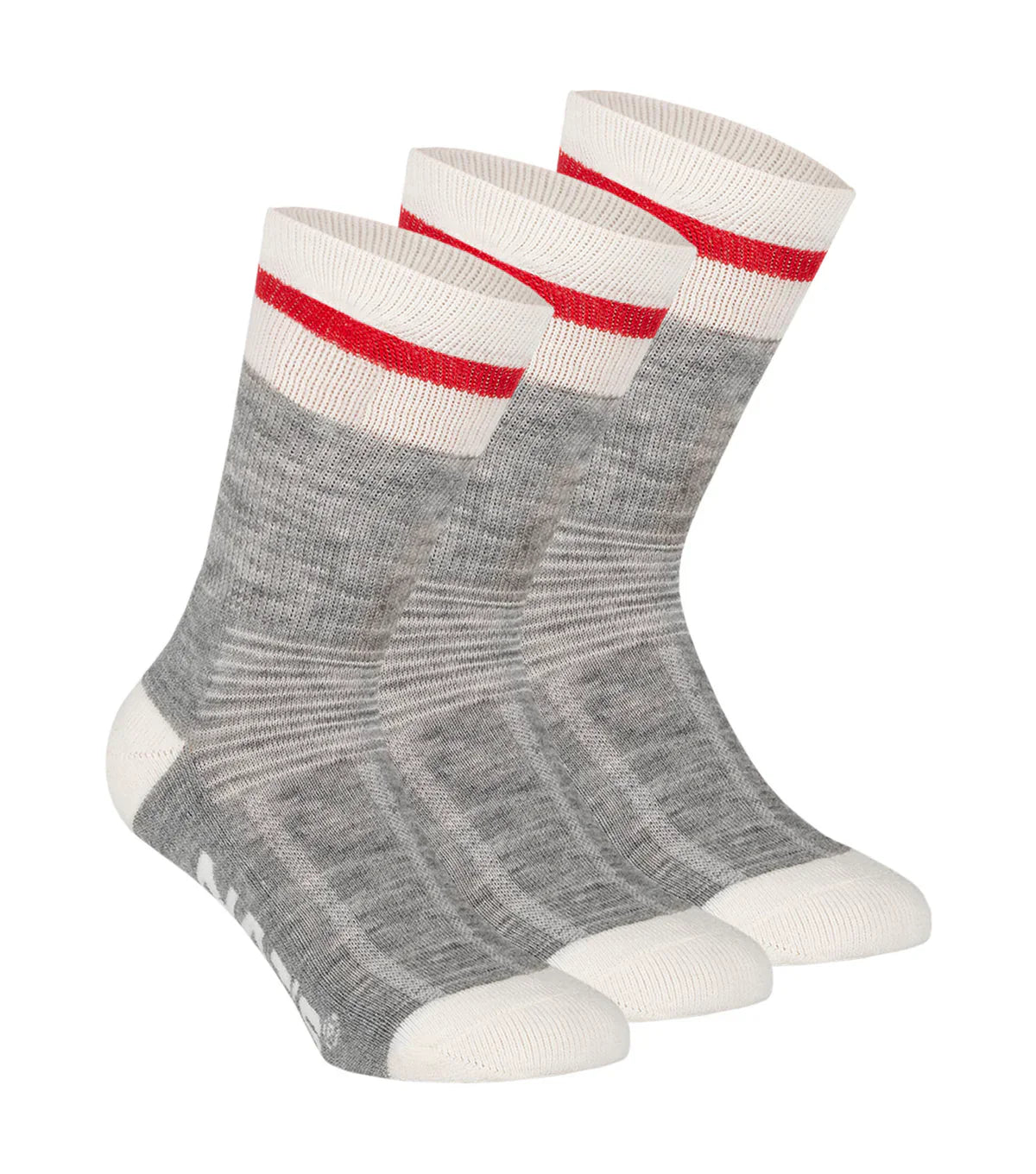 BAS DE TRAVAIL AVEC LAINE DE MÉRINOS PAQUET DE 3 WK929 - GRIS PÂLE / 9-12 - VÊTEMENTS - BAS