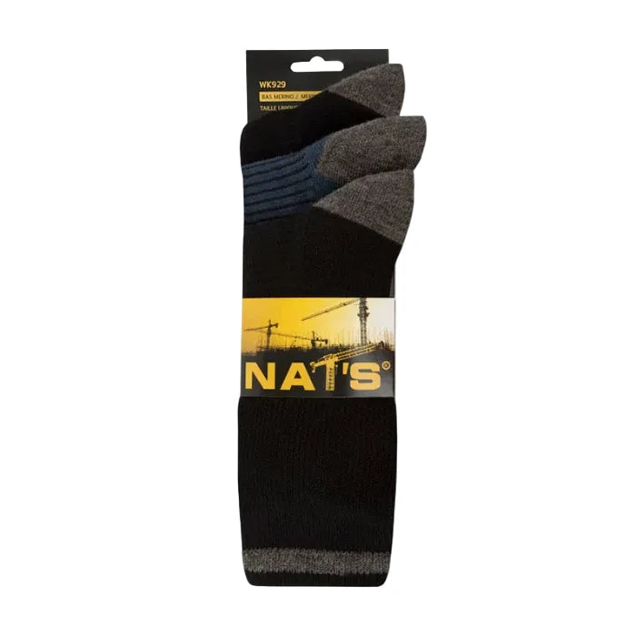BAS D’HIVER EN LAINE DE MÉRINO PAQUET DE 3 NT005 - VÊTEMENTS - BAS