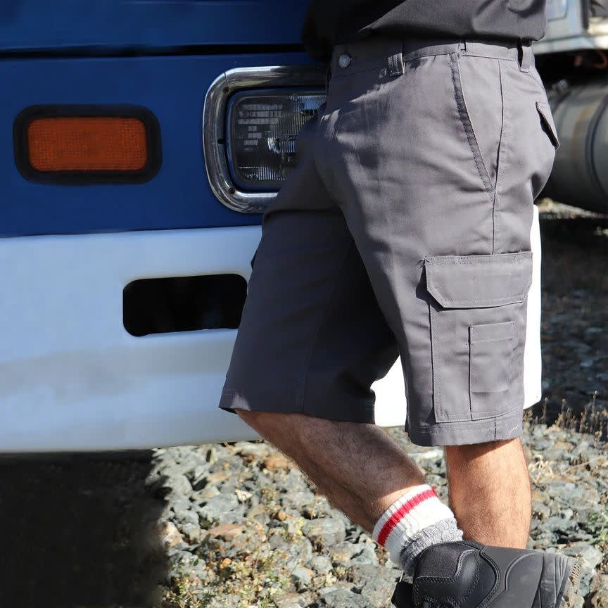 BERMUDAS DE TRAVAIL CARGO TAILLE FLEXIBLE MODÈLE MRB-011S