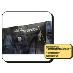 BERMUDAS DE TRAVAIL CARGO EXTENSIBLES MODÈLE 011EXS - VÊTEMENTS - BERMUDAS DE TRAVAIL
