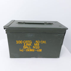BOÎTE DE MUNITIONS EN MÉTAL CALIBRE.50 (VIDE) - SACS ET RANGEMENT - CAISSES ET BOÎTES DE MUNITIONS