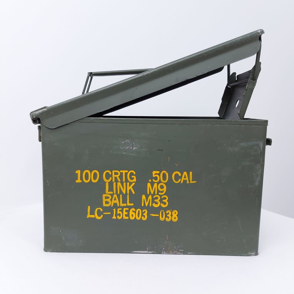 BOÎTE DE MUNITIONS EN MÉTAL CALIBRE.50 (VIDE) - SACS ET RANGEMENT - CAISSES ET BOÎTES DE MUNITIONS