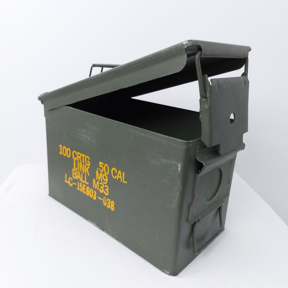 BOÎTE DE MUNITIONS EN MÉTAL CALIBRE.50 (VIDE) - SACS ET RANGEMENT - CAISSES ET BOÎTES DE MUNITIONS