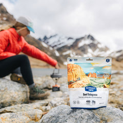 BOLOGNAISE DE BOEUF - 1 PORTION - BACKPACKERS PANTRY - PLEIN AIR CAMPING ET SURVIE - NOURRITURE